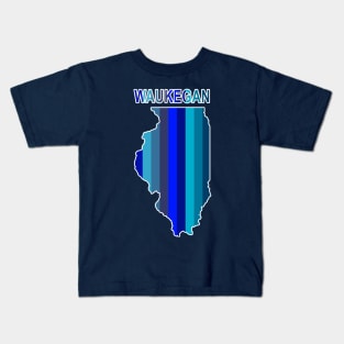 Blue Waukegan Kids T-Shirt